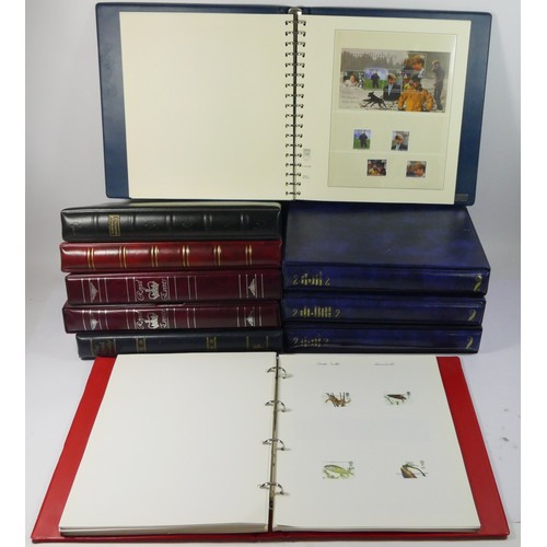 385 - A collection of 16 folders of mainly Commonwealth Commemorative stamps, Royal Family, Diana and Loco... 