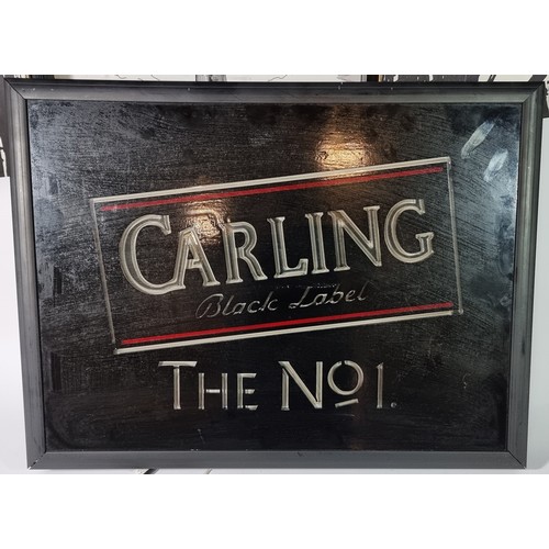 362 - A Carling Black Label The No1 illuminated sign (no plug), 63cm x 48cm x 5cm