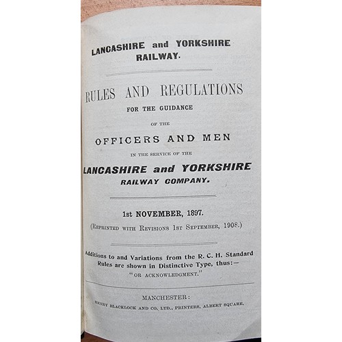 137 - Rules and Regulations, Lancashire and Yorkshire Railway, 1903 with frontispiece for The Axholme Join... 