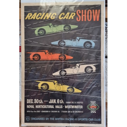 210 - A Racing Car Show advertising poster, 76 x 51cm.