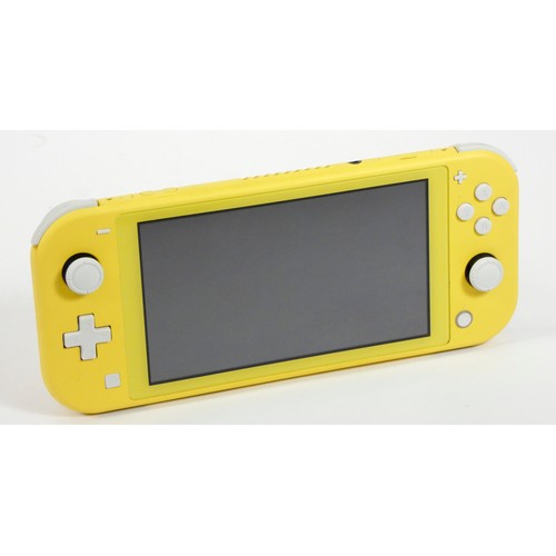 440 - A Nintendo Switch Lite console, 32GB, Yellow, with charger and Stealth carry case