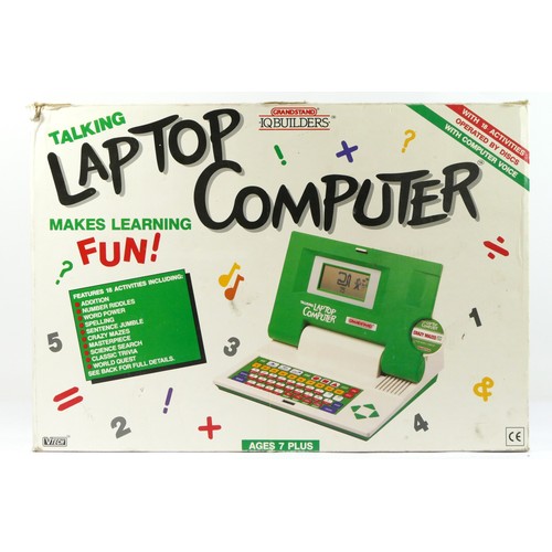 443 - A Grandstand IQ Builders laptop computer, by Vtech, original box and manual