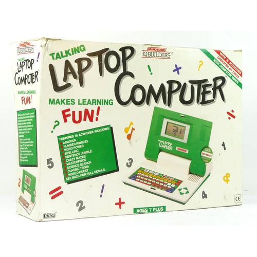 443 - A Grandstand IQ Builders laptop computer, by Vtech, original box and manual