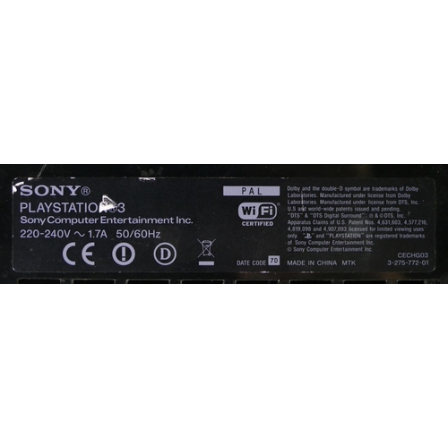 444 - A Sony Playstation 3 console, 1st generation (serial No 02-27430370-3234045-CECHG03)