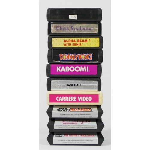 475 - Ten Atari cartridges, to include Star Wars The Empire Strikes Back, Star Wars Return Of The Jedi Dea... 