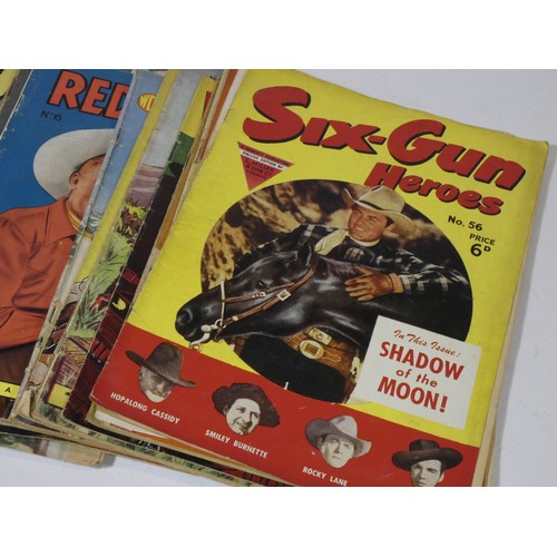 268a - A collection of Westerns comics from the 40's and 50's, to include Red Ryder #6, Roy Rogers Comics #... 