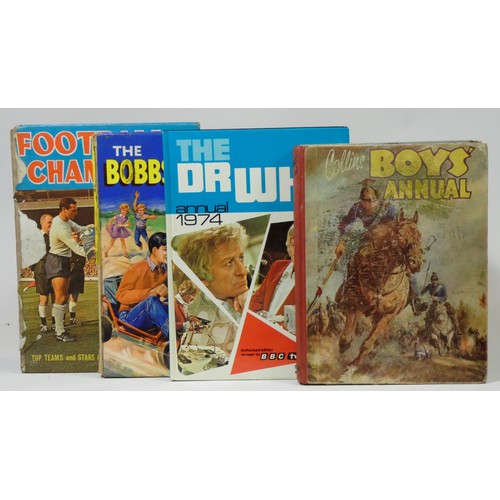 268b - Eight children's annuals, for 'boys', to include Gene Autry Stories No2, Gene Autry Stories No3, TV ... 