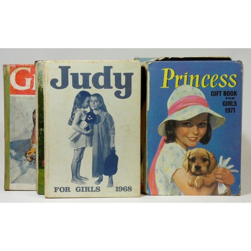 268c - Twelve children's annuals, for 'girls', to include Girl Annual 1961, June Book 1965, Judy For Girls ... 