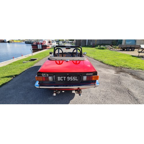 419 - 1973 Triumph TR6 injection, overdrive, 2500cc. Registration number BCT 955L. Chassis number CR8860. ... 