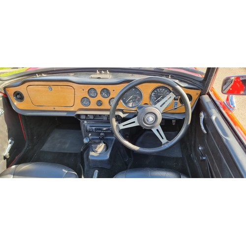 419 - 1973 Triumph TR6 injection, overdrive, 2500cc. Registration number BCT 955L. Chassis number CR8860. ... 