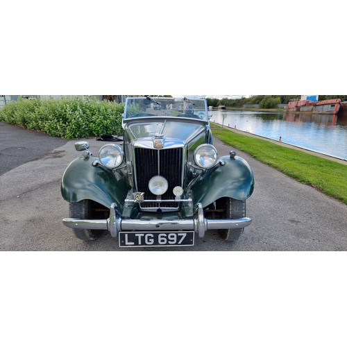 420 - 1952 MG TD, 1250cc. Registration number LTG 697. Chassis number TD 126630. Body Type 22381 Body numb... 