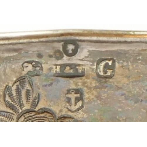 120 - A Victorian silver christening mug, Birmingham 1855, of baluster form with embossed decoration, init... 