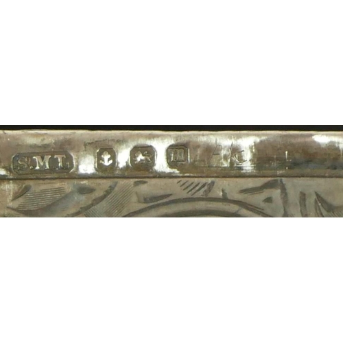 129 - A silver large vesta case, Birmingham 1911, 41gm