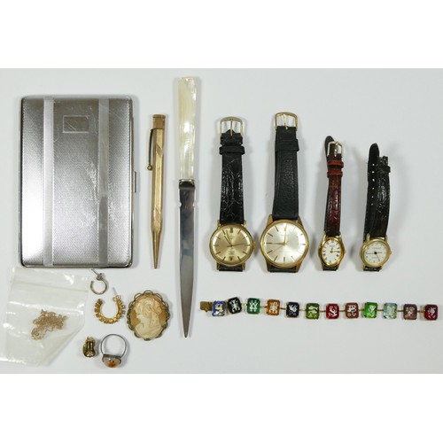 150 - Seiko, a gilt metal automatic gentleman's wristwatch, winder at 4 o'clock, 36mm, Rotary a gilt metal... 