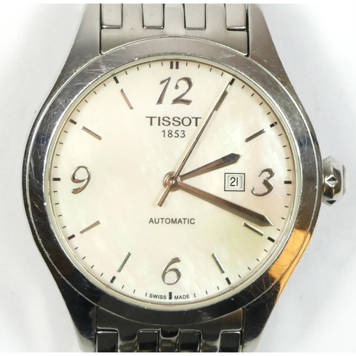 173 - Tissot, 1853, a stainless steel date automatic gentleman's wristwatch, serial number T038207A, TKL-B... 