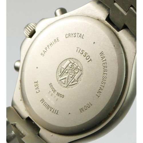 179 - Tissot 1853 Titanium Chronograph, a stainless steel date quartz gentleman's multi dial wrist38mmwatc... 