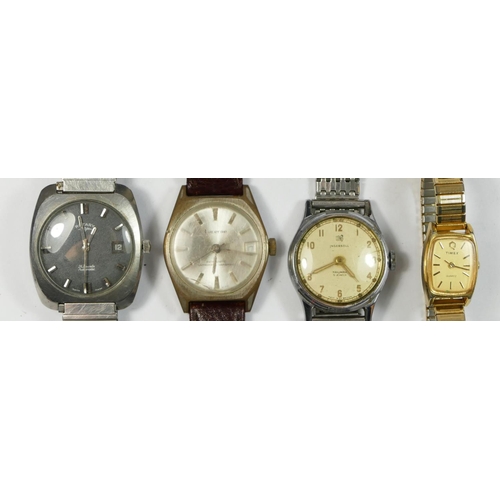 182 - Rotary, a stainless steel date 21 jewel automatic gentleman's wristwatch, an Ingersoll wristwatch an... 