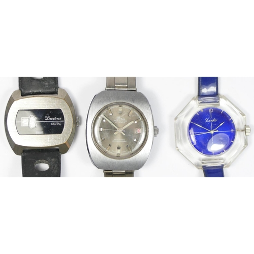 187 - Lucerne Digital, a stainless steel manual wind gentleman's wristwatch, 40mm, Paris a stainless steel... 