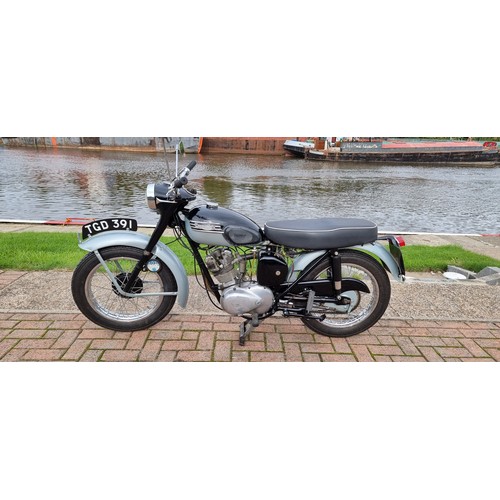 524 - 1957 Triumph Tiger Cub, 200cc. Registration number TGD 391. Frame number 33989. Engine number T20/ 3... 