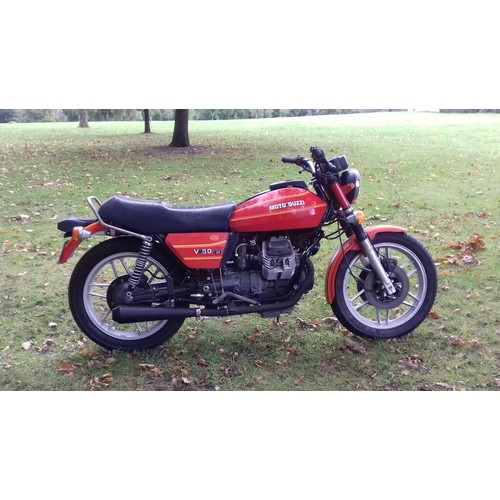 473 - 1980 Moto Guzzi V5, 490cc. Registration number EDT 119V. Frame number PB16104. Engine number 16397.
... 