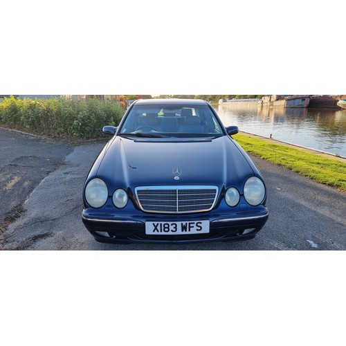 402 - 2000 Mercedes Benz E240 Elegance, auto, 2398cc petrol. Registration number X183 WFS. VIN number WDB2... 