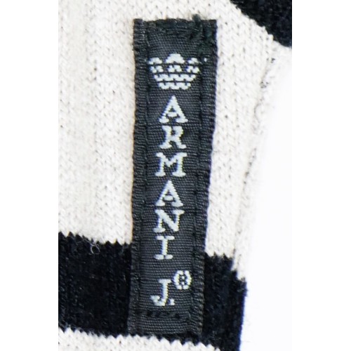 87 - Armani, long black polo neck jersey dress, size 32inch chest.