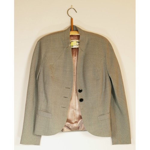 103 - Crayson Model. Fine grey stripe lined ladies' jacket, size 38inch chest.
