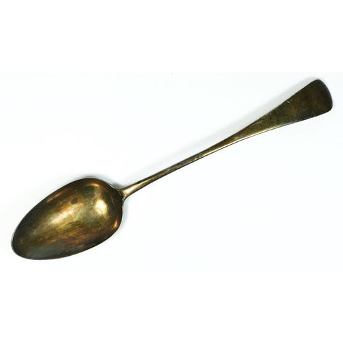 14 - A George IV silver Old English pattern basting spoon, London 1828, 29.5cm, 92gm