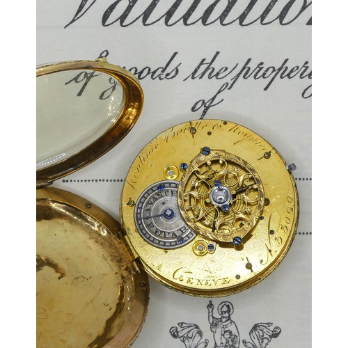 100 - Moulinie Bautte & Maynier, a Geneve, an early 19th century Swiss 18 carat three colour gold and ruby... 