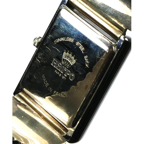 122 - Harpo, a French stainless steel quartz wristwatch, c.1971, to a Gilbert Nelson (b.1960), Navajo silv... 