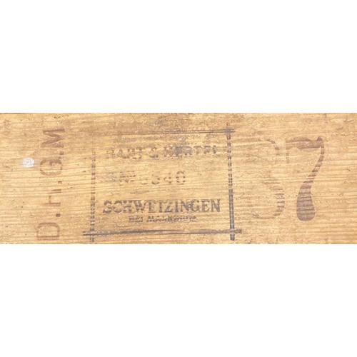 359 - An early 20th century Karl Hart Schwetzingen cigar mold, solid pine construction, number 87, moulds ... 