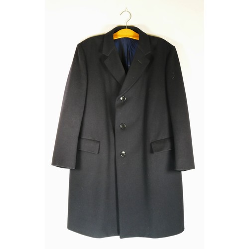 125 - Crombie men's navy coat, size 49