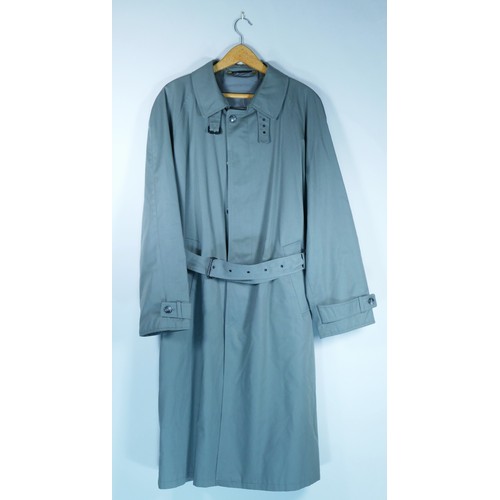 151 - A men's belted 'Dannimac' grey trench coat, size 42