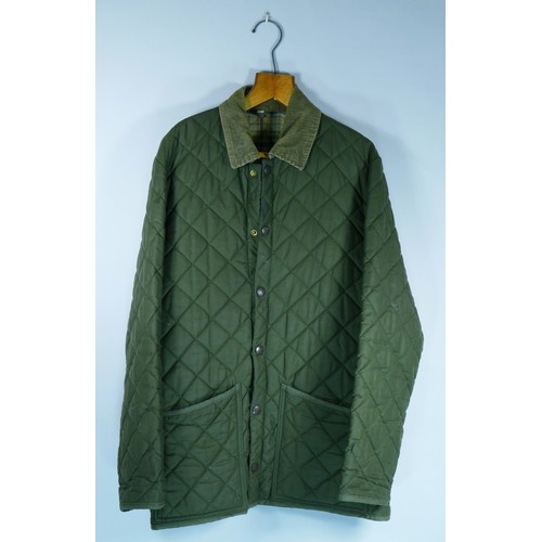 153 - A men's quilted green 'John Partridge' jacket, size 44