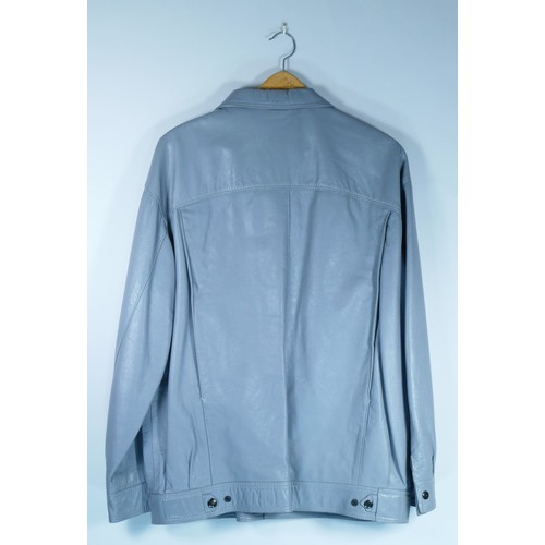 158 - A men's 'Lakeland' grey leather jacket, size 44