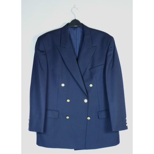 164 - A men's 'DAKS' navy blazer/jacket with gold buttons, size 44