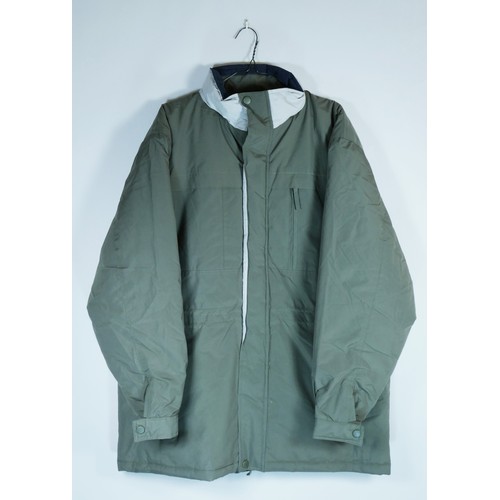 165 - A men's 'Magneto' fleece lined taupe coat, size L.