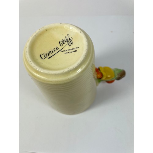 Clarice Cliff for Wilkinson Ltd, a 'Pixi' handle mug, the figural