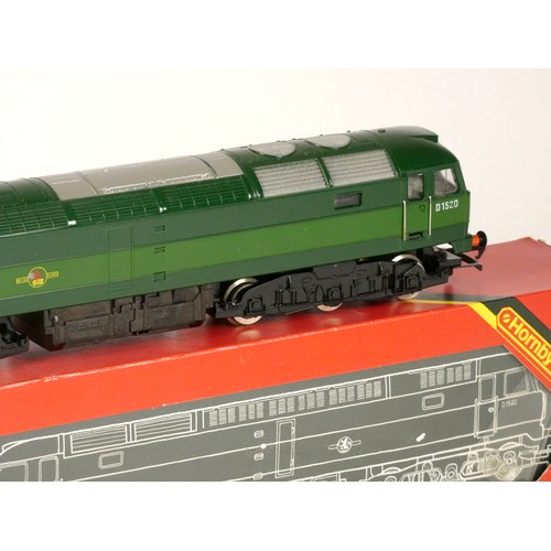 5 - A OO gauge Hornby Brush Type 4 class 47-48 diesel electric locomotive, in green British Railways liv... 