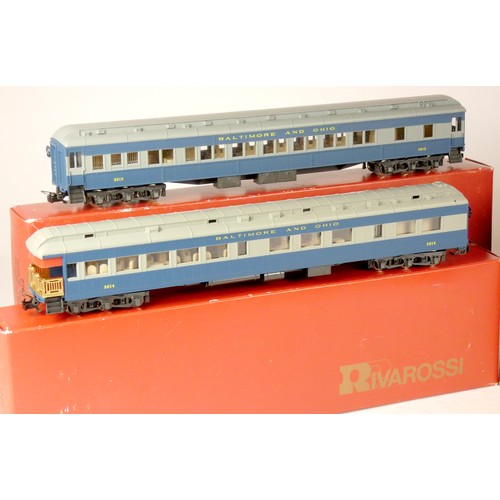 6 - Four Rivarossi passenger cars, to include two 2768 Baltimore And Ohio Pullman car, original box, 277... 