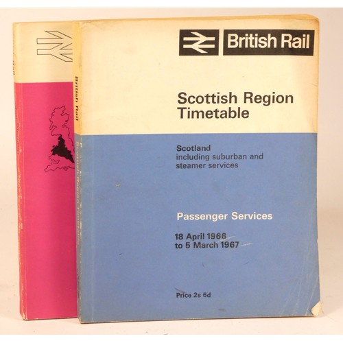 24 - A collection of regional and national railway timetable books, to include National Rail Timetable Su... 