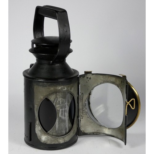 68 - A B.R. 3 aspect handlamp, complete with burner