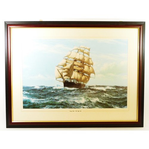 75 - After Montague Dawson, Ariel and Taeping, print, 60 x 75cm, Sails of Morning, 60 x 90cm and Racing H... 