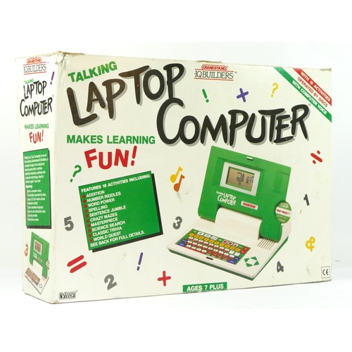 90 - A Grandstand IQ Builders laptop computer, by Vtech, original box and manual
