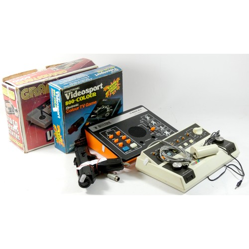 108 - A Prinztronic Videosport 800-colour TV game, boxed, together with a Grandstand Model 6000 video spor... 