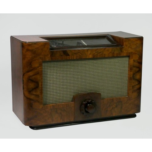 122 - A Philips Type 758A valve radio, c.1937, 54cm x 35cm x 23cm