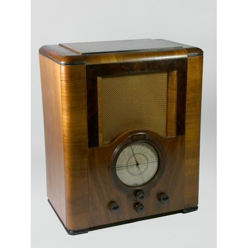 127 - A Pilot U535 valve radio, c.1937, 42cm x 50cm x 26cm