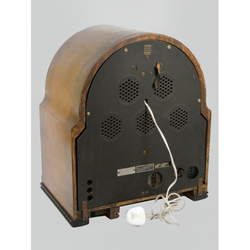 148 - A Philips U535 Super Inductance valve radio, c.1933, 42cm x 50cm x 30cm