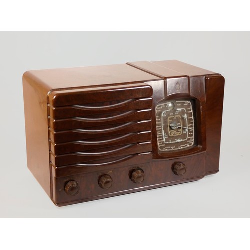 150 - A Westminster ZA 617 valve radio, Bakelite case, c.1948, 51cm x 31cm x 27cm