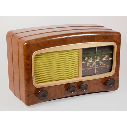 151 - A Cossor Melody Maker 501AC valve radio, Bakelite case, c.1951, 42cm x 28cm x 22cm